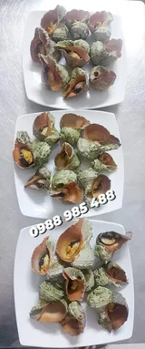 Ốc nhảy hấp sả – món hải sản Thu Hoài, Nha Trang