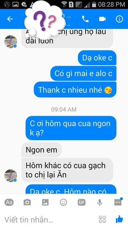 Khách hàng · Cua gạch: Ngon em. Hôm khác có cua gạch to chị lại ăn.