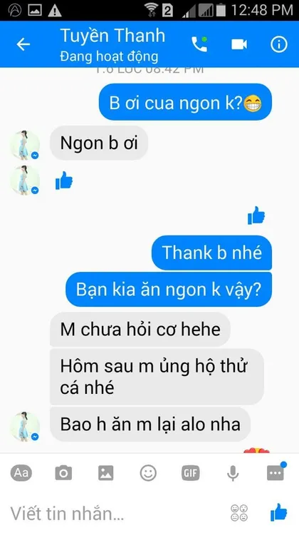 Tuyền Thanh · Cua: Ngon bạn ơi! Hôm sau mình ủng hộ thử cá nhé.