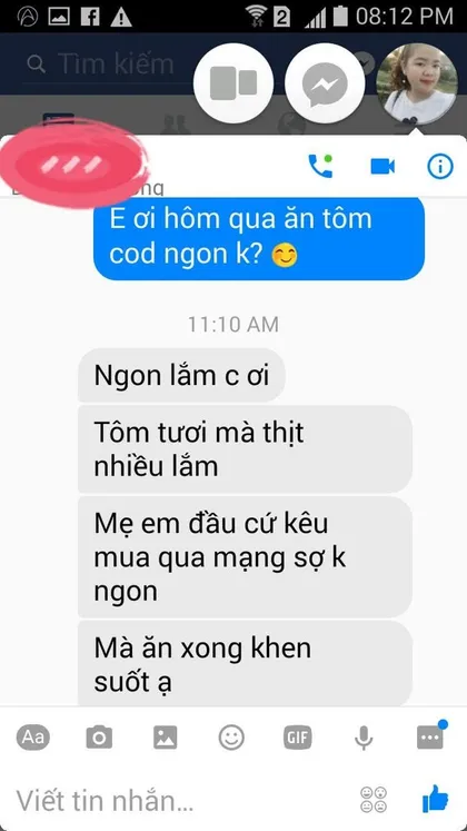 Khách hàng · Tôm: Ngon lắm chị ơi, tôm tươi mà thịt nhiều lắm. Mẹ em sợ mua qua mạng không ngon mà ăn xong khen suốt ạ.
