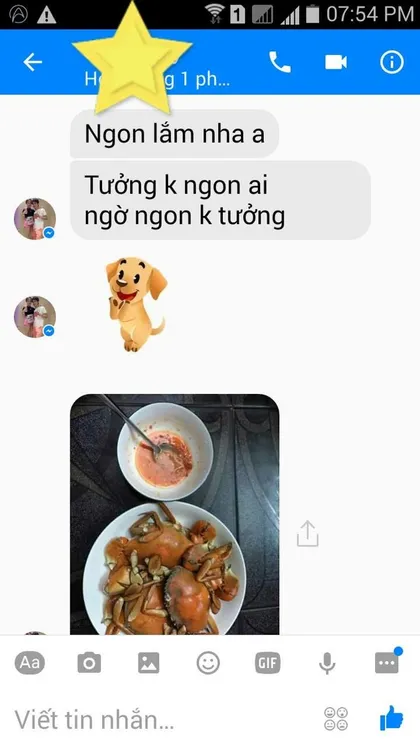 Khách hàng · Cua: Ngon lắm nha anh, tưởng không ngon ai ngờ ngon không tưởng.