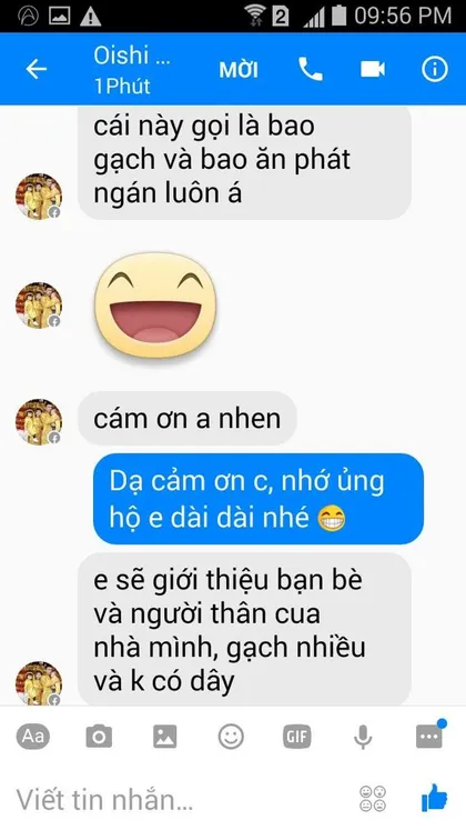 Khách hàng · Cua gạch: Cái này gọi là bao gạch! Em sẽ giới thiệu bạn bè và người thân cua nhà mình, gạch nhiều và không có dây.